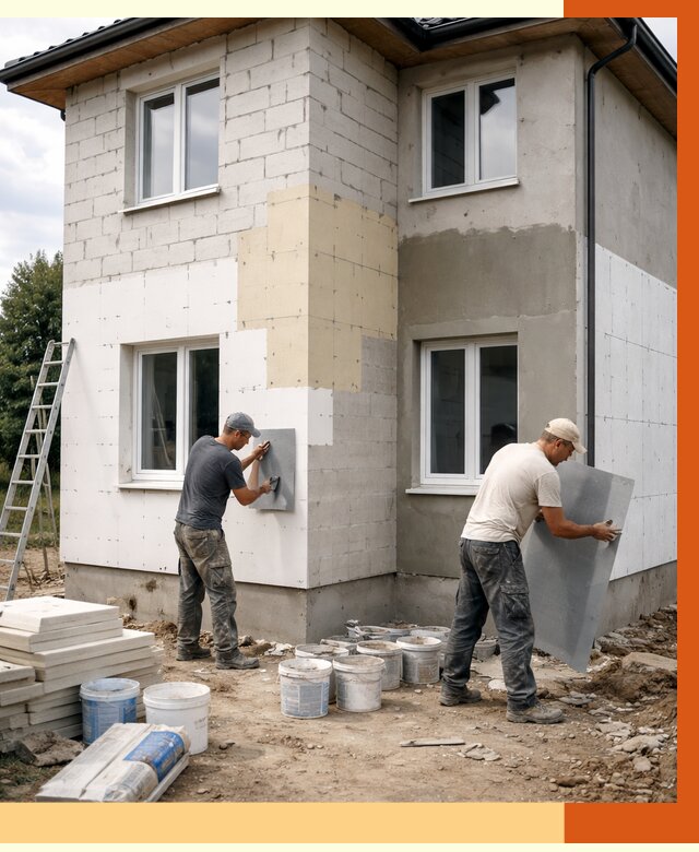 Утепление дома из газобетона в Волгодонске от 4596 руб./м² — заказать у ТепломастерВгн